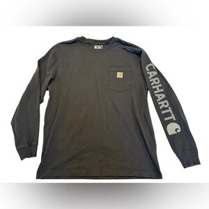 Carhartt black Pocket Tee with Logo medium